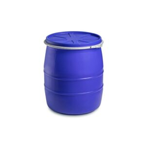 Plastic Drum with Lid and Clamp
